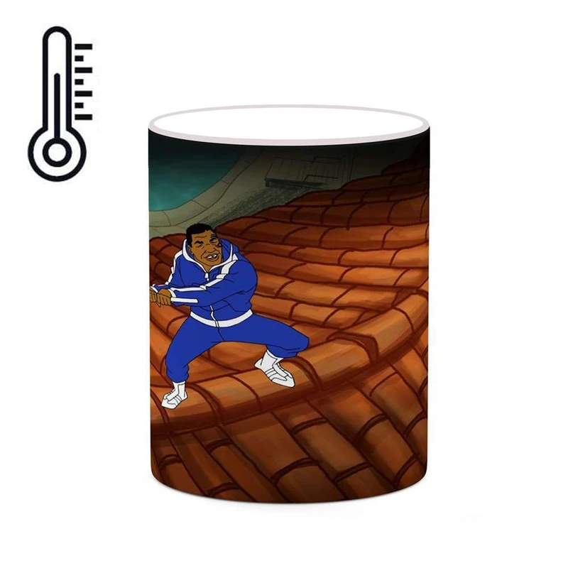 ماگ حرارتی کاکتی مدل کارتون Mike Tyson Mysteries کد mgh22767