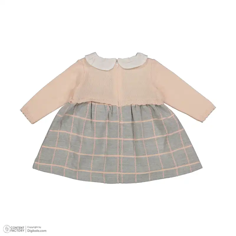 ست پیراهن و هدبند نوزادی ایندیگو مدل 23149