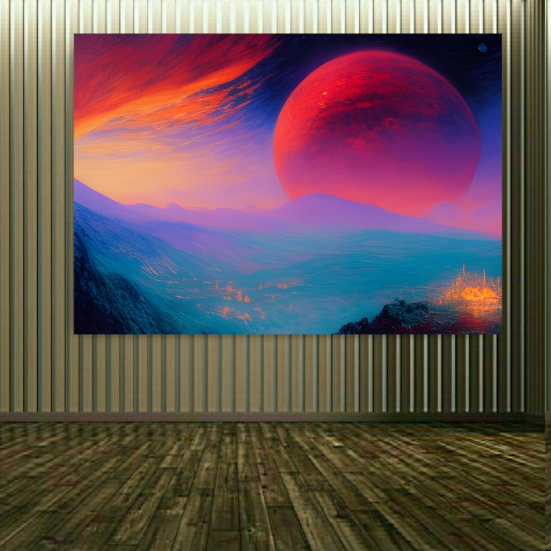 پوستر پارچه ای طرح غروب کد PP2825