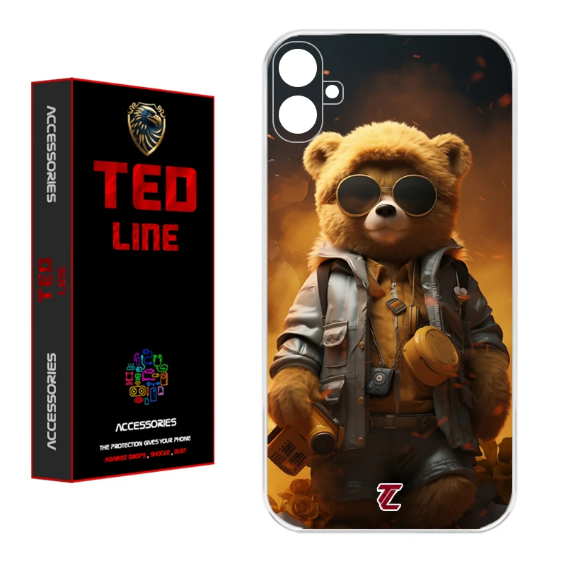 کاور تدلاین طرح خرس جنگی کد 1103 مناسب برای گوشی موبایل سامسونگ Galaxy A07