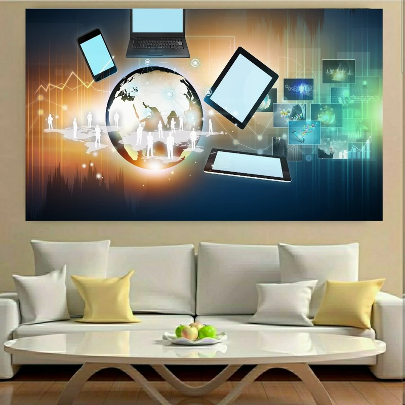  پوستر دیواری طرح دنیای مجازی مدل PU180