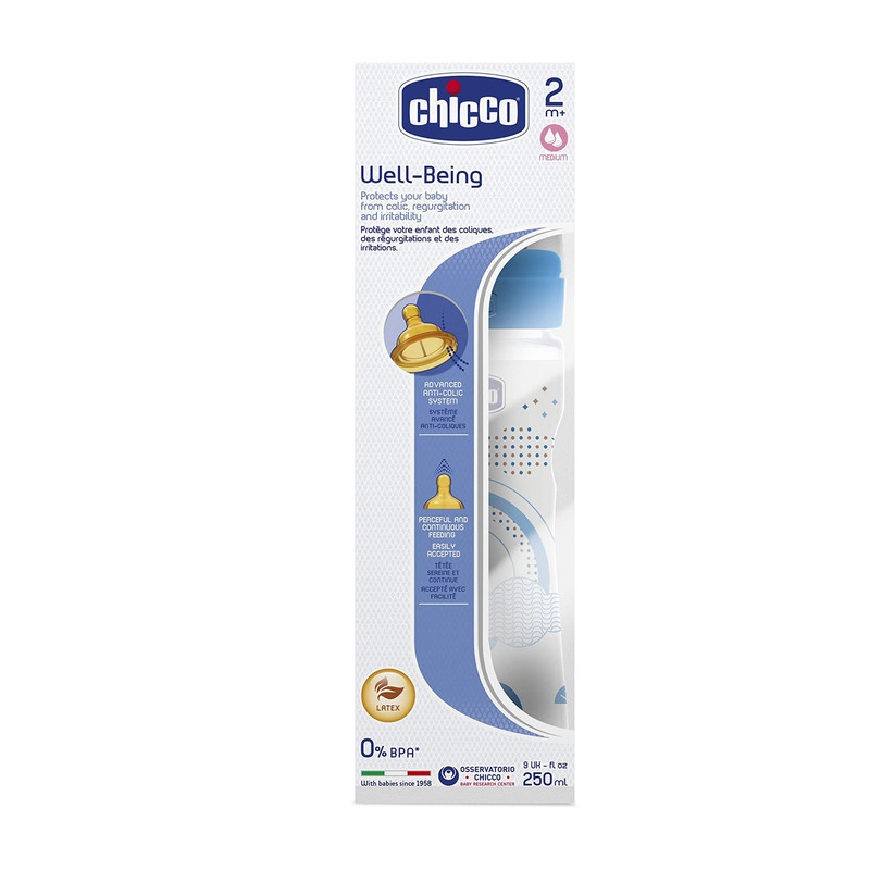 شیشه شیر چیکو مدل ول بینگ کد C20622.2 ظرفیت 250 میلی لیتر شیشه شیر چیکو مدل ول بینگ کد C20622.2 ظرفیت 250 میلی لیتر