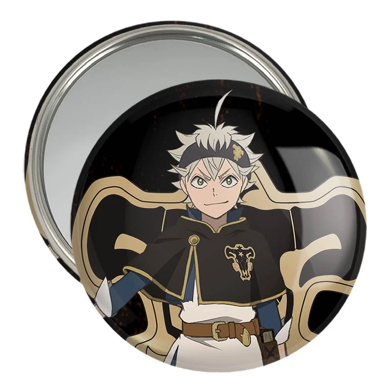 آینه جیبی خندالو مدل آستا انیمه بلک کلاور Black Clover  کد 10263