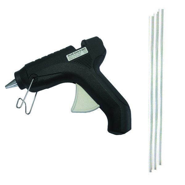 دستگاه چسب حرارتی مدل 250 به همراه 3 عدد چسب حرارتی