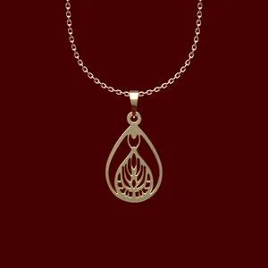 گردنبند طلا 18 عیار زنانه مدوپد مدل اشک کد MM2-1-1093