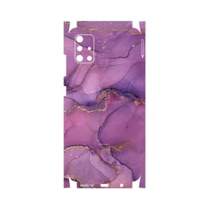 MAHOOT Purple Marble-FullSkin Cover Sticker for Samsung Galaxy A51