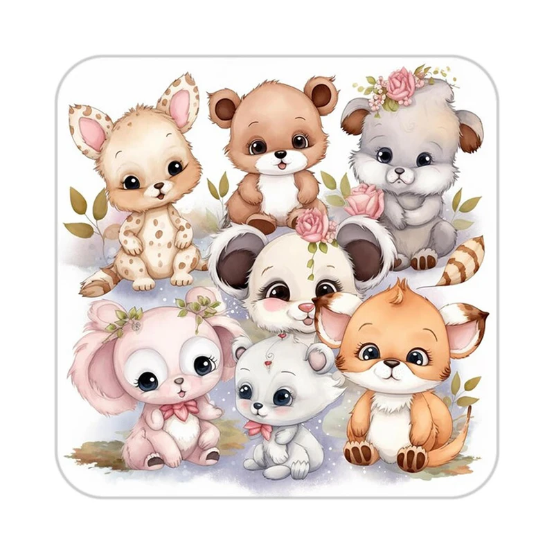 زیر لیوانی کاکتی طرح حیوانات کارتونی مدل mp28583