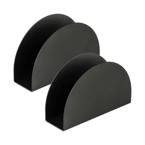 جای دستمال کاغذی مدل فلزی نیم دایره مجموعه 2 عددی