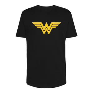 تی شرت لانگ زنانه مدل Wonder Woman کد Sh097 رنگ مشکی