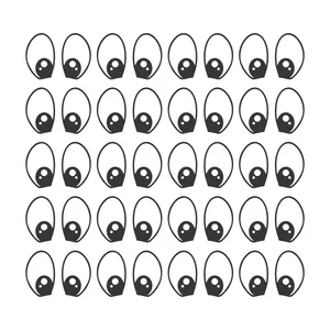 چشم عروسک طرح رزینی حجم 10 میلی گرم کد 27 بسته 40 عددی