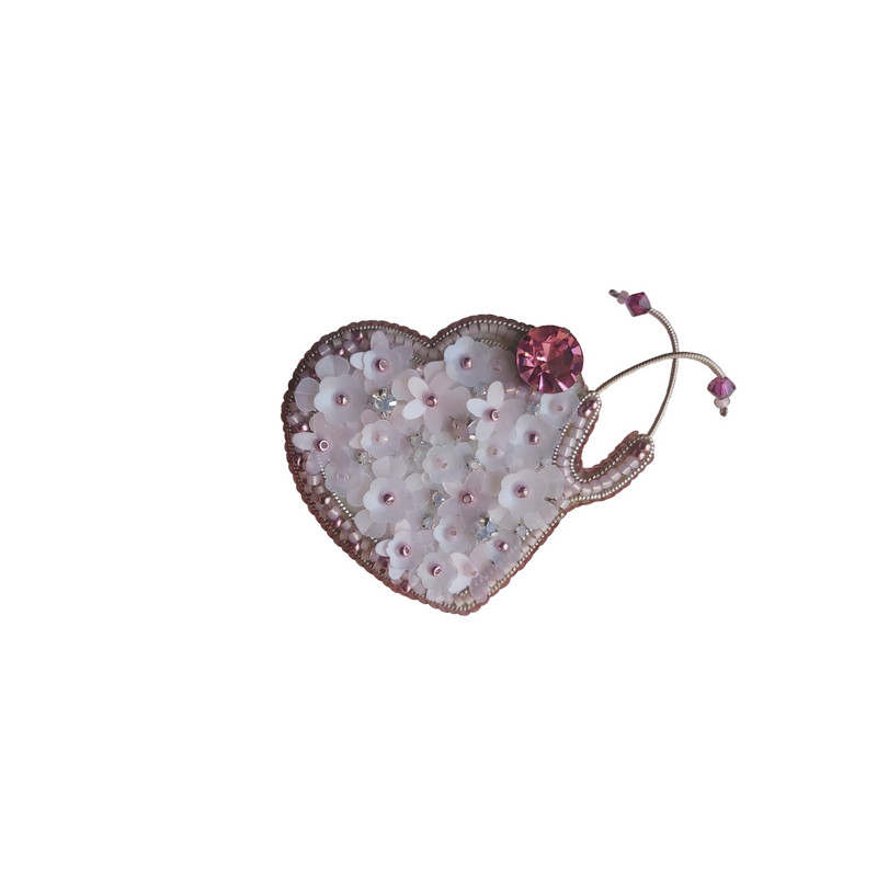سنجاق سینه زنانه مدل گوشی پزشکی