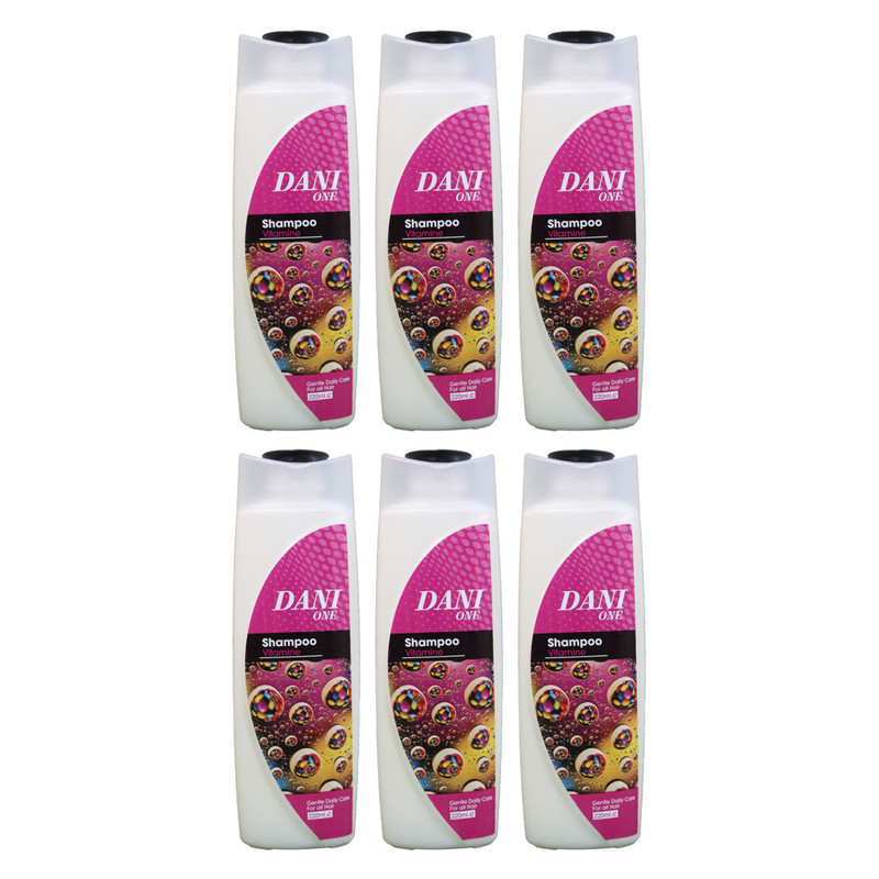  شامپو مو دنی وان مدل ویتامینه حجم 220 میلی لیتر مجموعه 6 عددی
