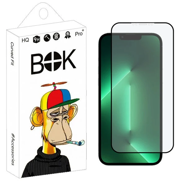 محافظ صفحه نمایش سرامیکی مات بوک مدل Flexible مناسب برای گوشی موبایل اپل iPhone 13 Pro Max