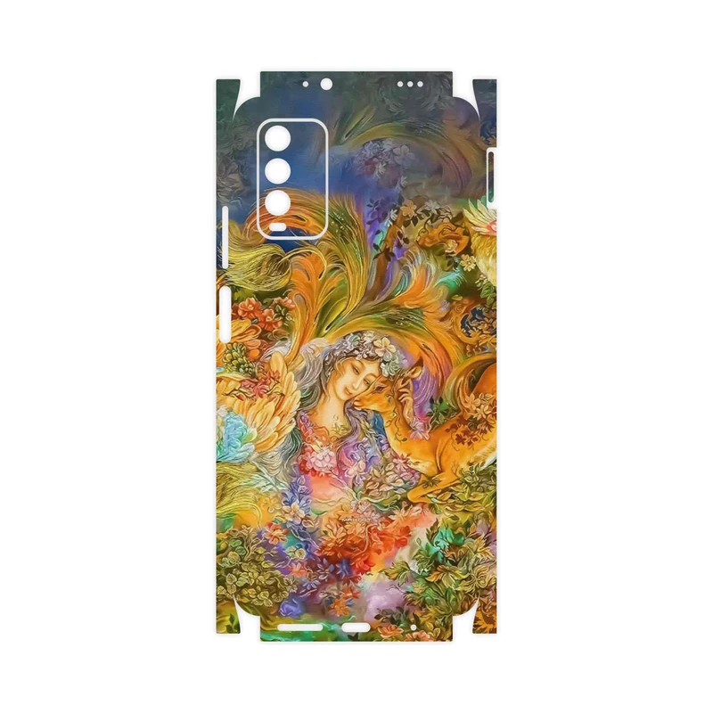 برچسب پوششی ماهوت مدل Persian miniature 3-FullSkin مناسب برای گوشی موبایل شیائومی Redmi Note 9 4G