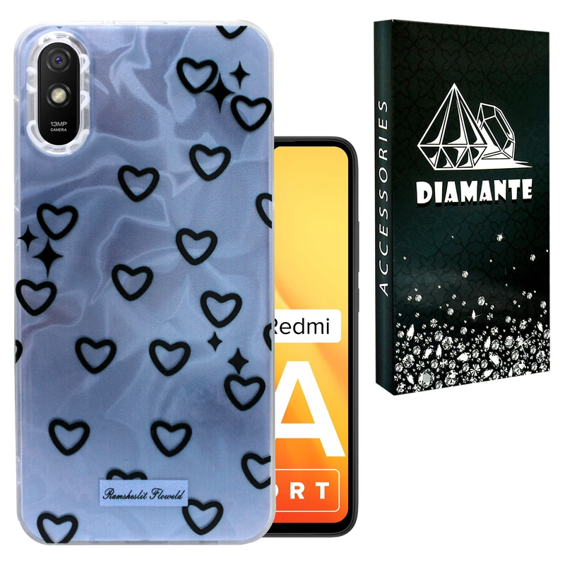 کاور دیامانته مدل Ghalbi Bk مناسب برای گوشی موبایل شیائومی Redmi 9A