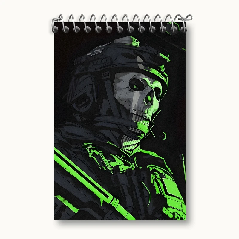 دفتر یادداشت 50 برگ خندالو مدل کال آف دیوتی (call Of Duty) کد F1370