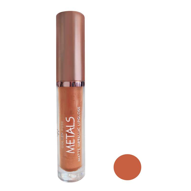 رژ لب مایع گلدن رز مدل Metals شماره 053