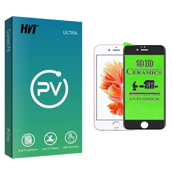 محافظ صفحه نمایش 9D اچ وی تی مدل PV glass مناسب برای گوشی موبایل اپل iphone 6 / 6s