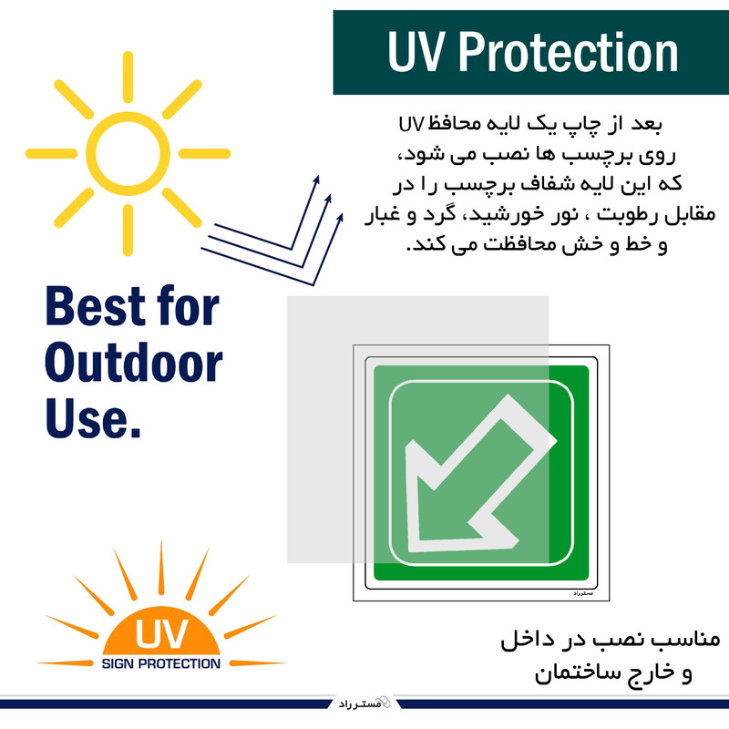 برچسب ایمنی مستر راد طرح بکشید مدل HSE-OSHA-102