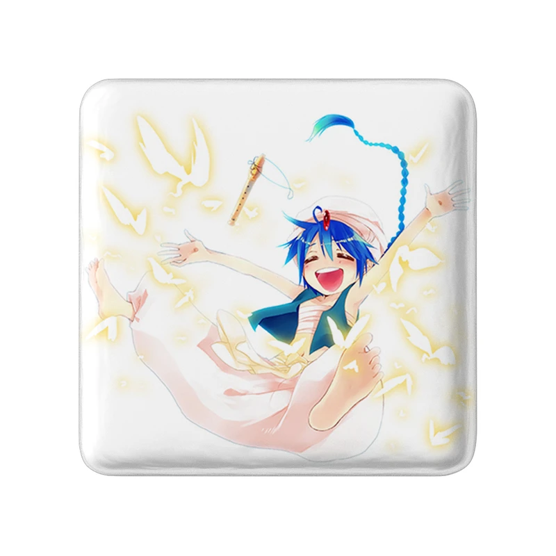 مگنت خندالو طرح علائدین انیمه ماگی هزارتوی سحر و جادو مدل مربعی کد 36060