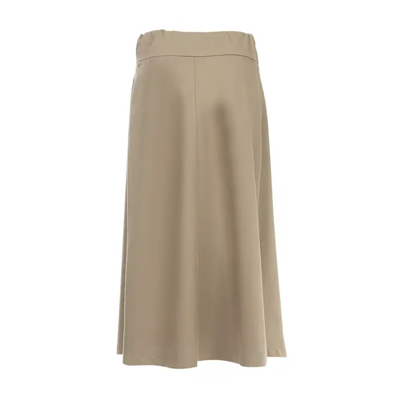 دامن راسته زنانه سرژه مدل 210218 رنگ کرم