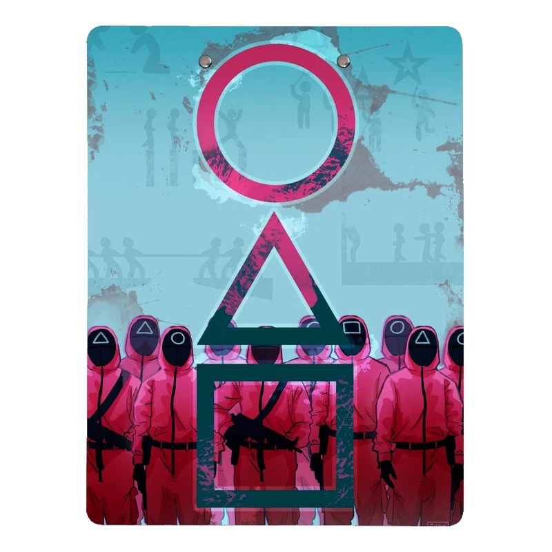 تخته شاسی مدل Squid Game سایز A4