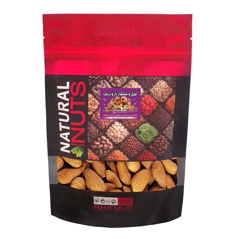 مغز بادام خام ممتاز ایرانی دارودرخت - 500 گرم 