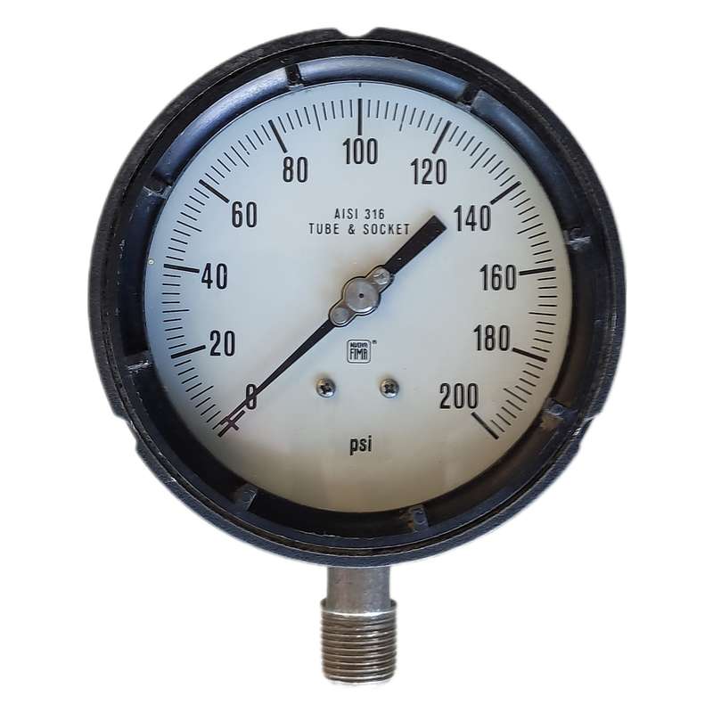 گیج فشار نووا فیما مدل 200psi-10cm-pp