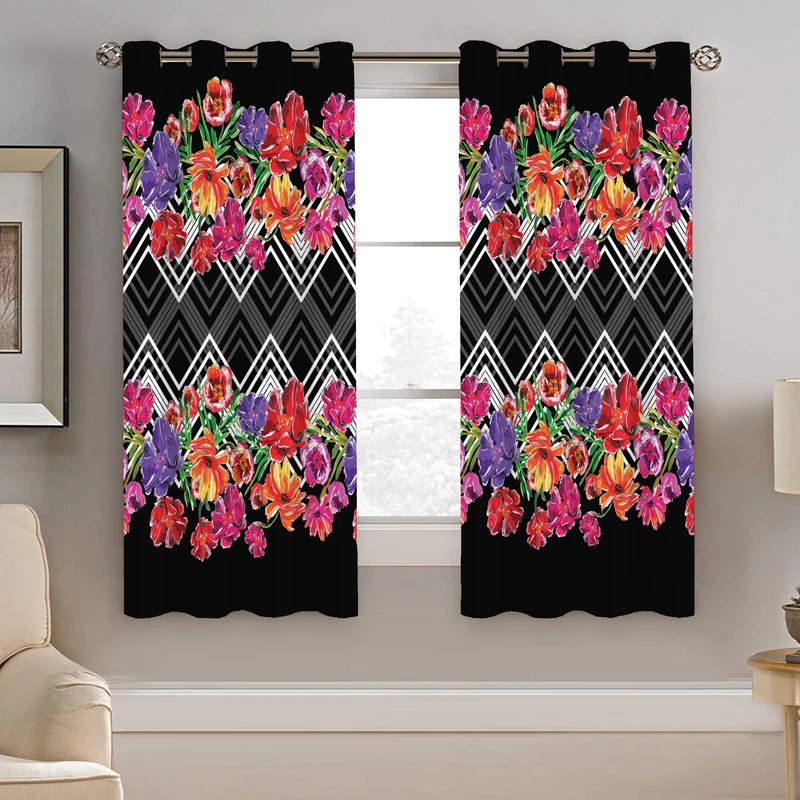 پرده نیروانا طرح سنتی مدل مخمل کد 4575 سایز 140×200 سانتی متر