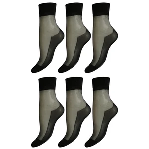 جوراب زنانه مدل کفه دار شیشه ای بسته 6 عددی