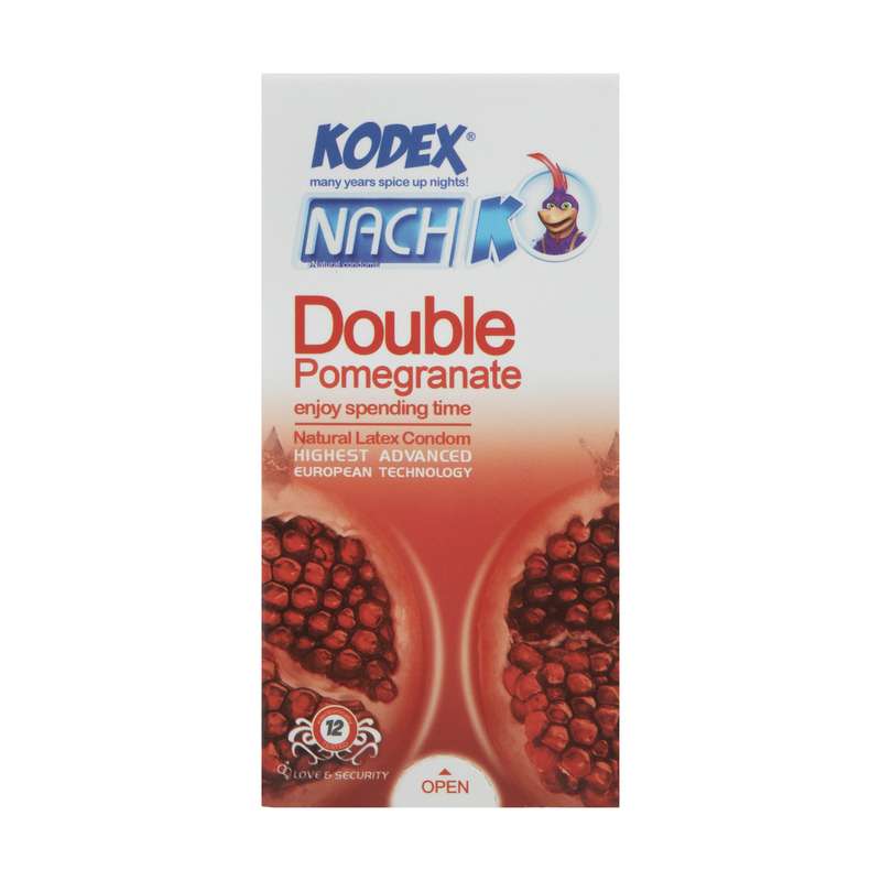 کاندوم کدکس مدل Double Pomegranate بسته 12 عددی کاندوم کدکس مدل Double Pomegranate بسته 12 عددی