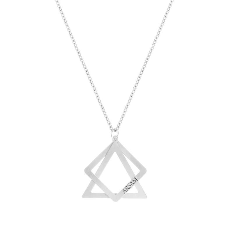 گردنبند نقره مردانه لیردا مدل ارسام 1011 گردنبند نقره مردانه لیردا مدل ارسام 1011