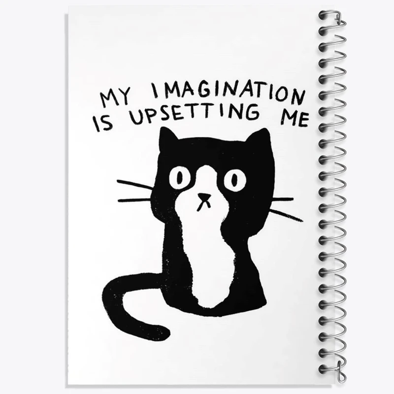 دفتر مشق 50 برگ خندالو مدل گربه خلاق کد 29316