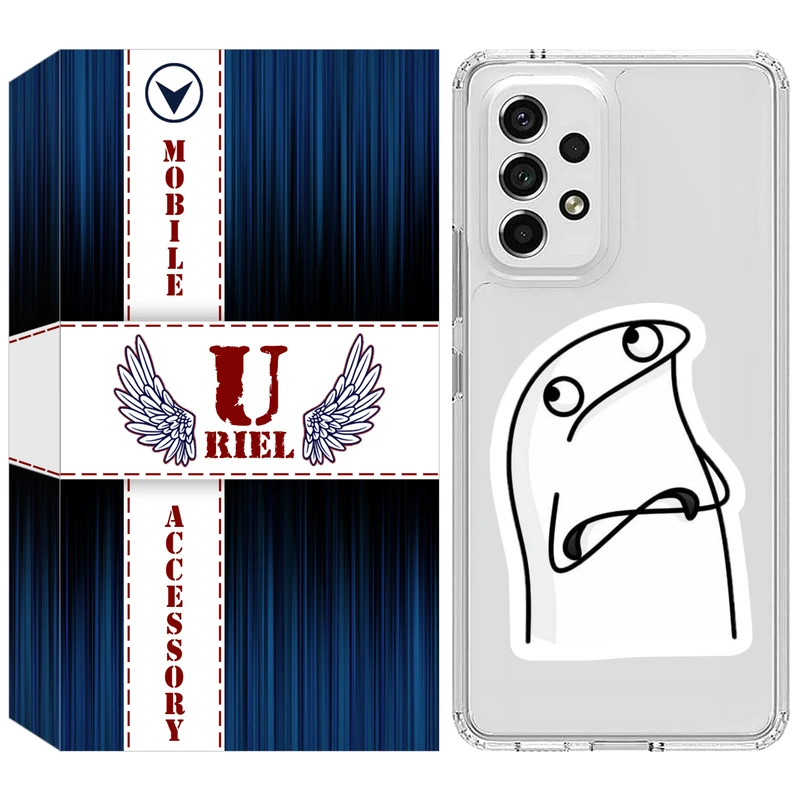 کاور ژله ای یوریل قاب مدل Clear کد 80 طرح کلافه مناسب برای گوشی موبایل سامسونگ Galaxy A33