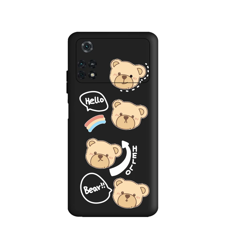 کاور قاب گارد طرح خرس بیر کد m5727 مناسب برای گوشی موبایل شیائومی Poco M4 Pro 4G 