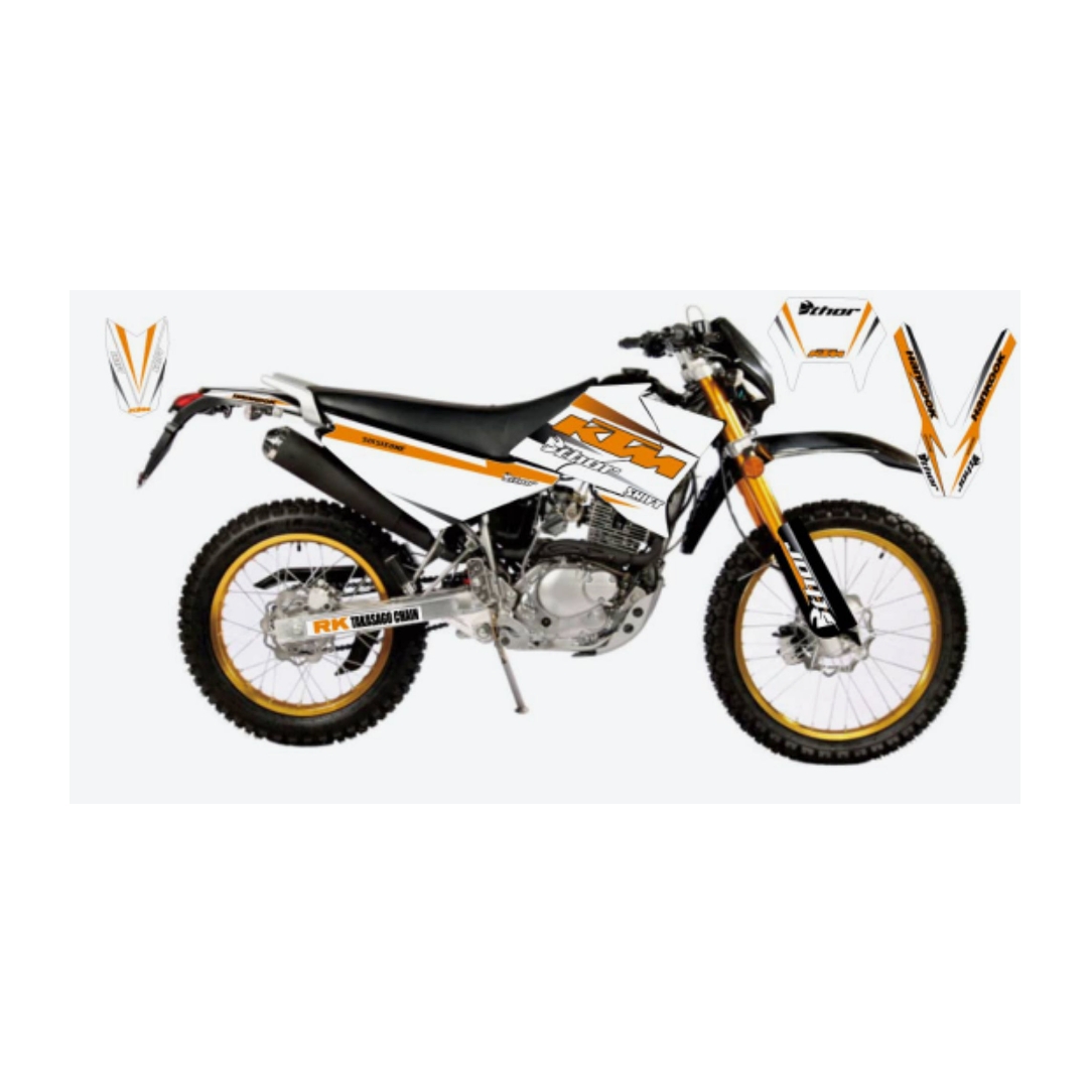 برچسب بدنه موتور سیکلت مدل قهرمانی کد120مناسب برای تریل روان