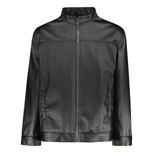 کت چرم مردانه مدل ساده 