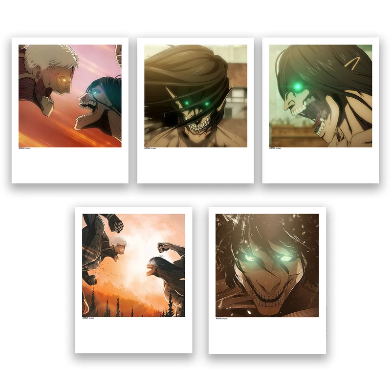 آویز تزیینی عرش مدل انیمه اتک آن تایتان Attack on Titan کد Asa003 مجموعه 5عددی