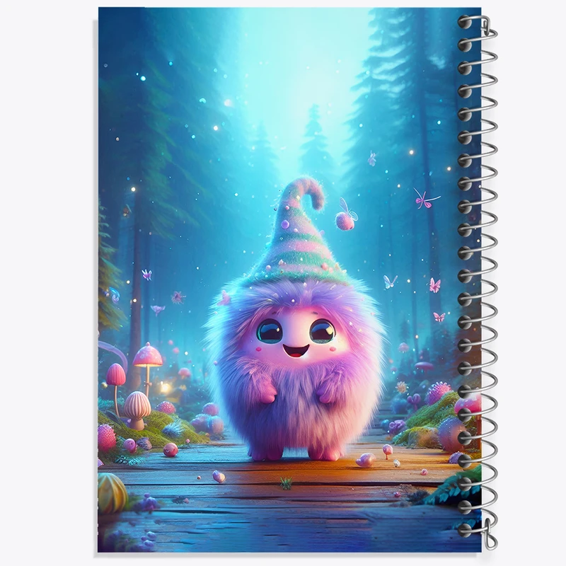 دفتر مشق 50 برگ خندالو طرح هیولای کیوت کد F6277