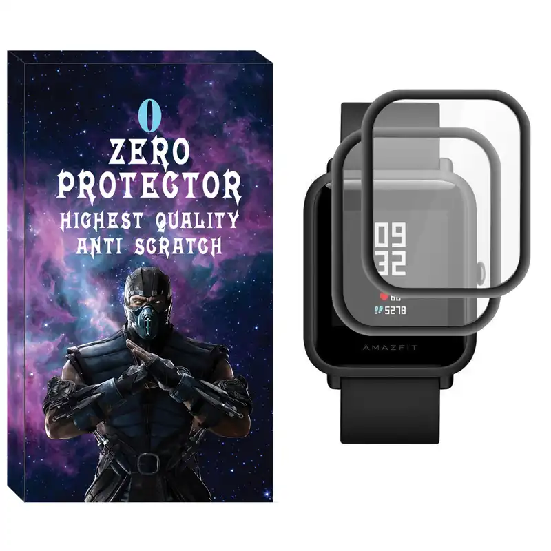 محافظ صفحه نمایش نانو زیرو مدل NZO مناسب برای ساعت هوشمند آمازفیت Bip بسته دو عددی
