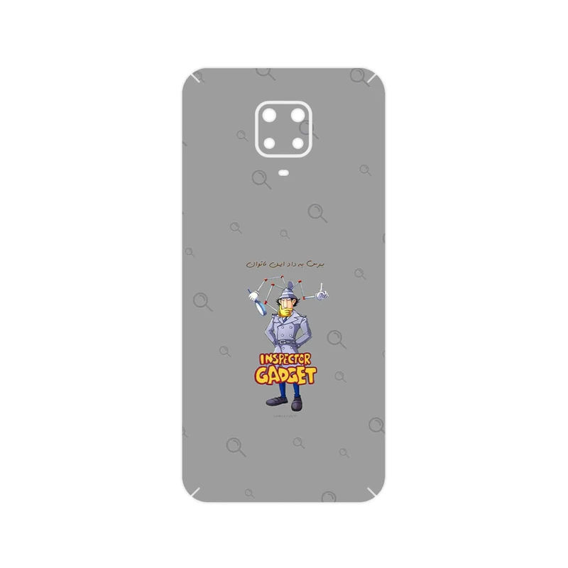 برچسب پوششی ماهوت مدل Inspector Gadget مناسب برای گوشی موبایل شیائومی Redmi Note 9 Pro