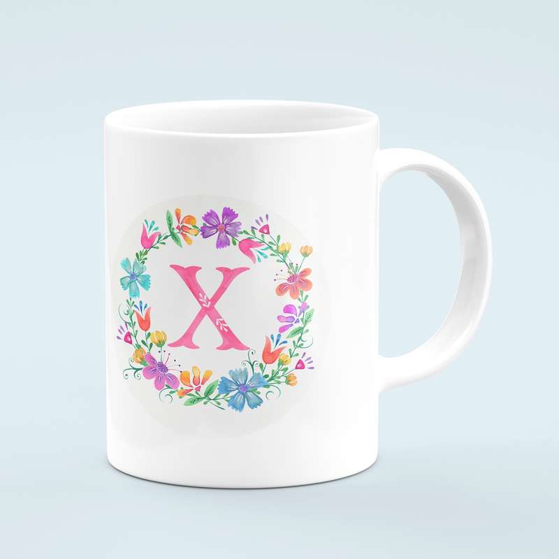 ماگ طرح حرف X مدل MU00024
