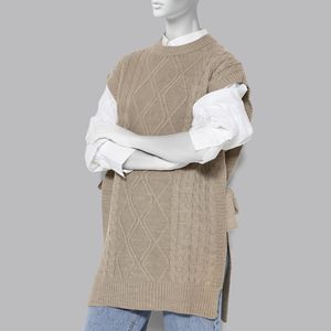 وست یقه گرد بافت زنانه مدل 650077105 طرح ترندیول