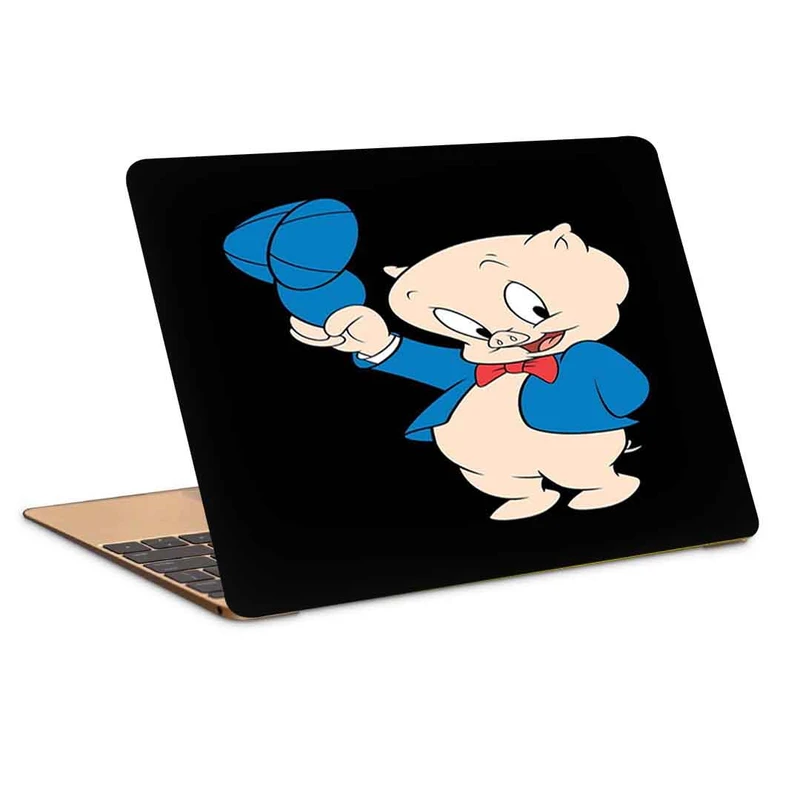 استیکر لپ تاپ طرح porky pig 1کد c-765مناسب برای لپ تاپ 15.6 اینچ