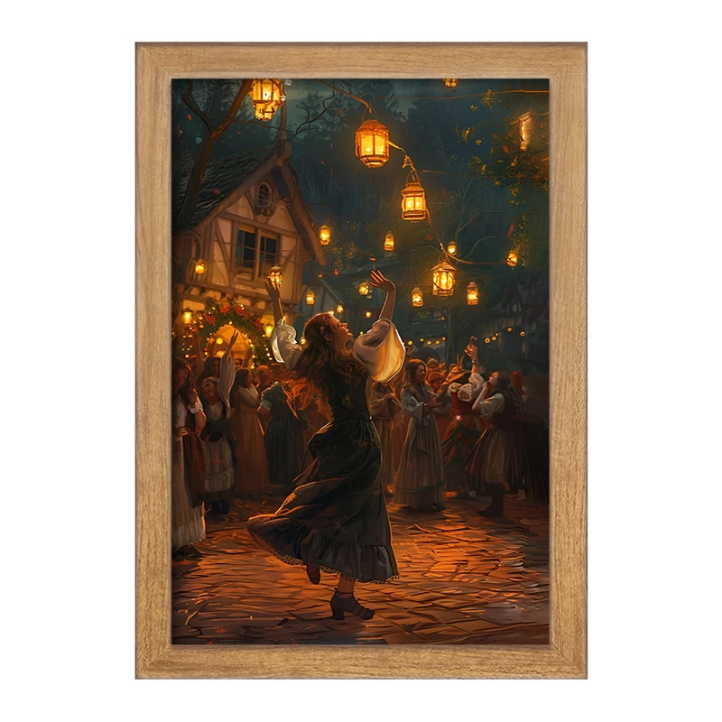 تابلو خندالو مدل شهر شاد کد F7343