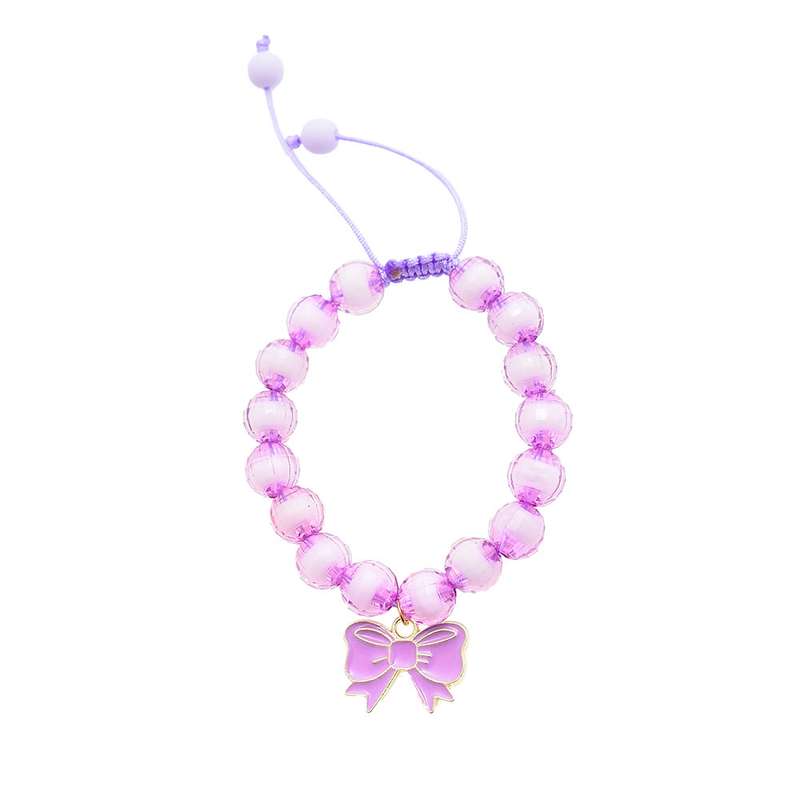 دستبند دخترانه دلنار گالری مدل پاپیون پاستیلی دستبند دخترانه دلنار گالری مدل پاپیون پاستیلی