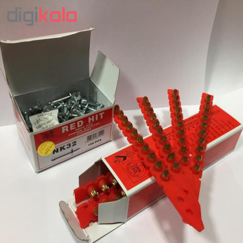 میخ و چاشنی آهن رد هیت مدل RHC بسته 100 عددی
