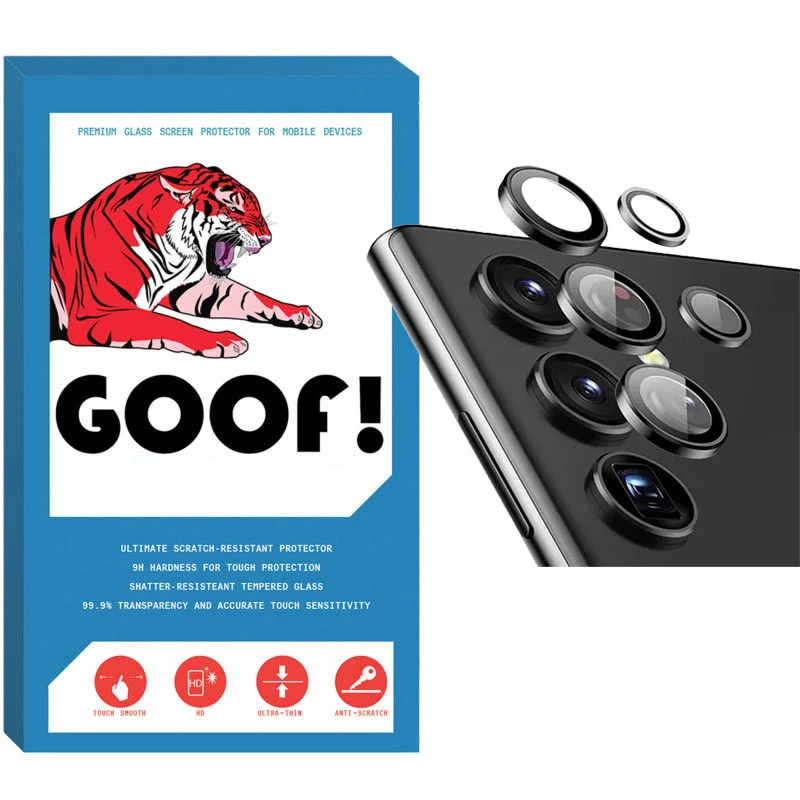 محافظ لنز دوربین گوف مدل رینگی مناسب برای گوشی موبایل سامسونگ Galaxy S23 Ultra