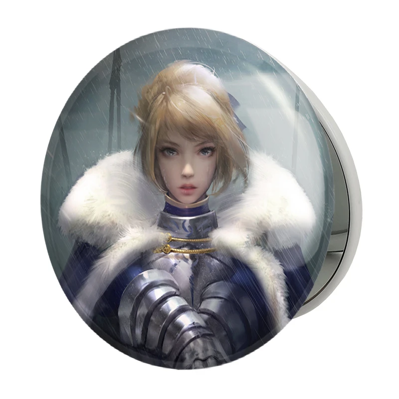 آینه جیبی خندالو طرح التر انیمه فیت استی نایت Fate Stay Night مدل تاشو کد 22778 