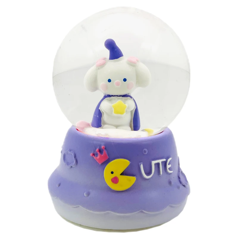 گوی چراغ‌دار مدل Cute طرح بچه خرگوش شنل دار کد D1623.15